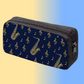 Saxophone and Treble Clef Music Bag/Pencil Case (Blue)