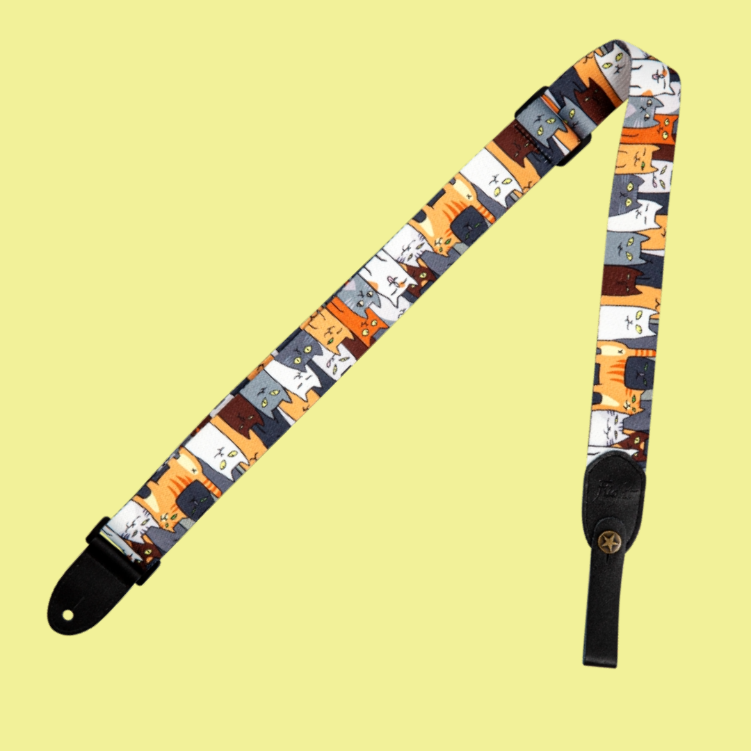 Flight S35 - Cats Polyester Ukulele Strap