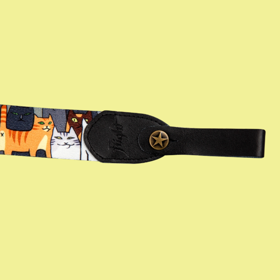 Flight S35 - Cats Polyester Ukulele Strap