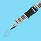 Piano Keys Lanyard with Detachable Clip (50cm)