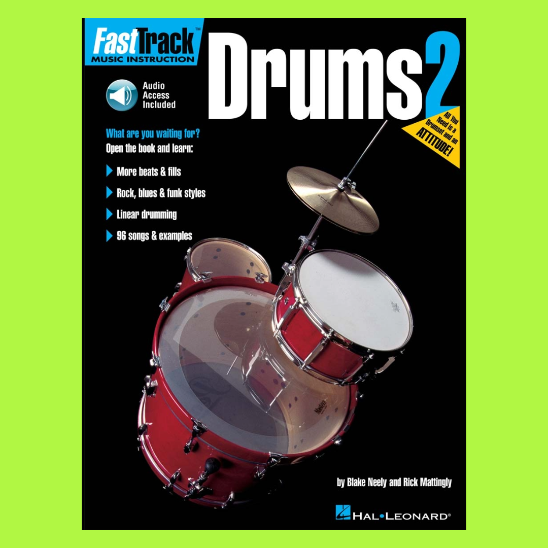 FastTrack Drums - Method Book 2 ((Book/Ola)