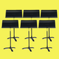 Manhasset Symphony Concertino Short Shaft Music Stand in Black - Box of 6 Stands
