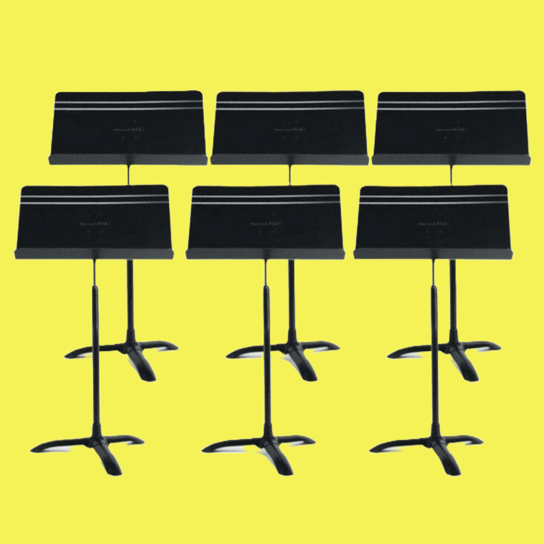 Manhasset Symphony Concertino Short Shaft Music Stand in Black - Box of 6 Stands