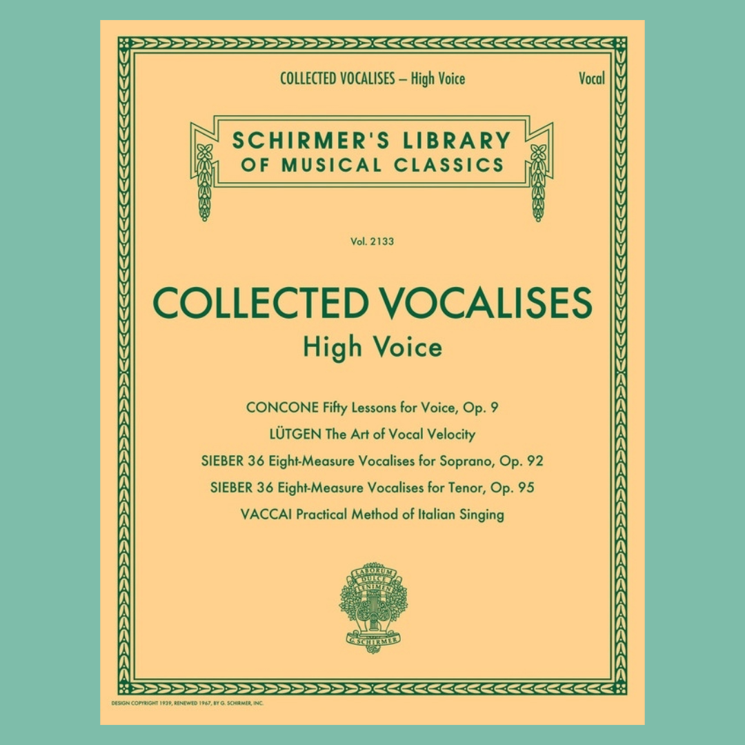 Collected Vocalises - High Voice Book