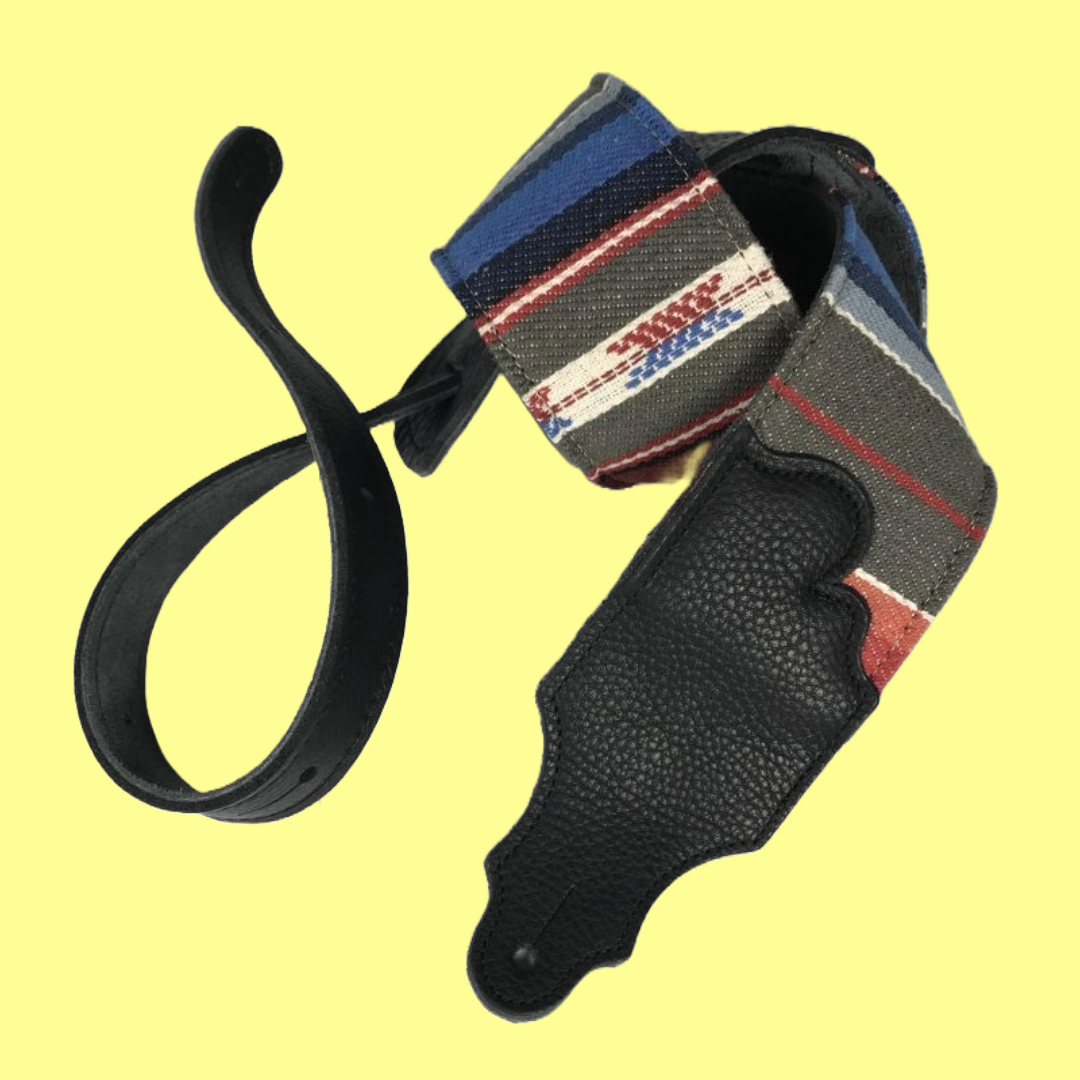 Franklin 3" Saddle Blanket Strap with Black Glove Leather Ends