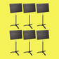 Manhasset Symphony Concertino Short Shaft Music Stand in Black - Box of 6 Stands