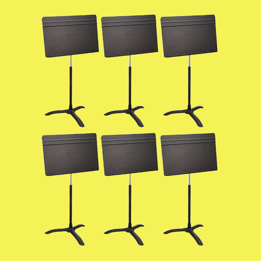 Manhasset Symphony Concertino Short Shaft Music Stand in Black - Box of 6 Stands