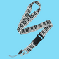 Piano Keys Lanyard with Detachable Clip (50cm)