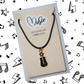 Life is Better With A Little Music Necklace - Violin (Dark Brown)