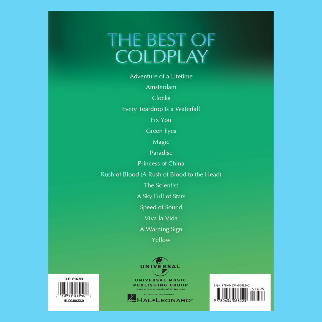 The Best Of Coldplay For Easy Piano Book (2nd Edition)