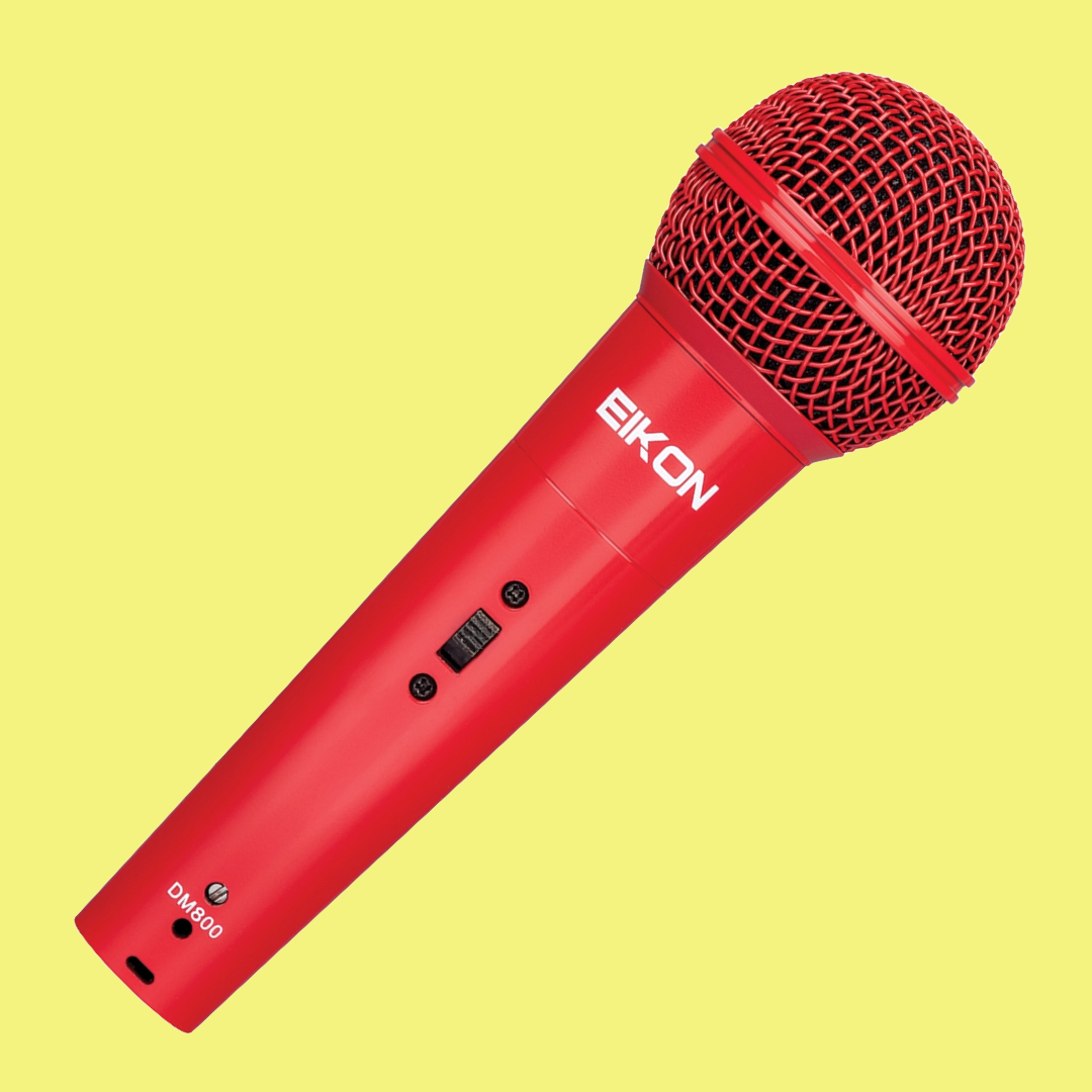 Eikon - Red Vocal Dynamic Microphone with XLR Cable – Music2u.com.au