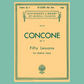Concone - 50 Lessons Op. 9 Medium Voice Book with Piano Accompaniment