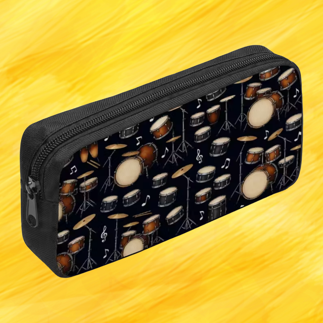 Drum Kit Theme Music Bag/Pencil Case