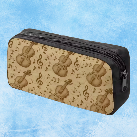 Vintage Violin Music Bag/Pencil Case