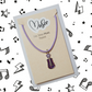 Eat. Sleep. Music. Repeat. Necklace - Violin (Purple)