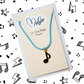 Eat. Sleep. Music. Repeat. Necklace - Quaver Note (Blue Cord)