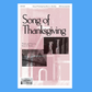 Song Of Thanksgiving - Soprano/Atlo/Bass Voicing Sheet Music