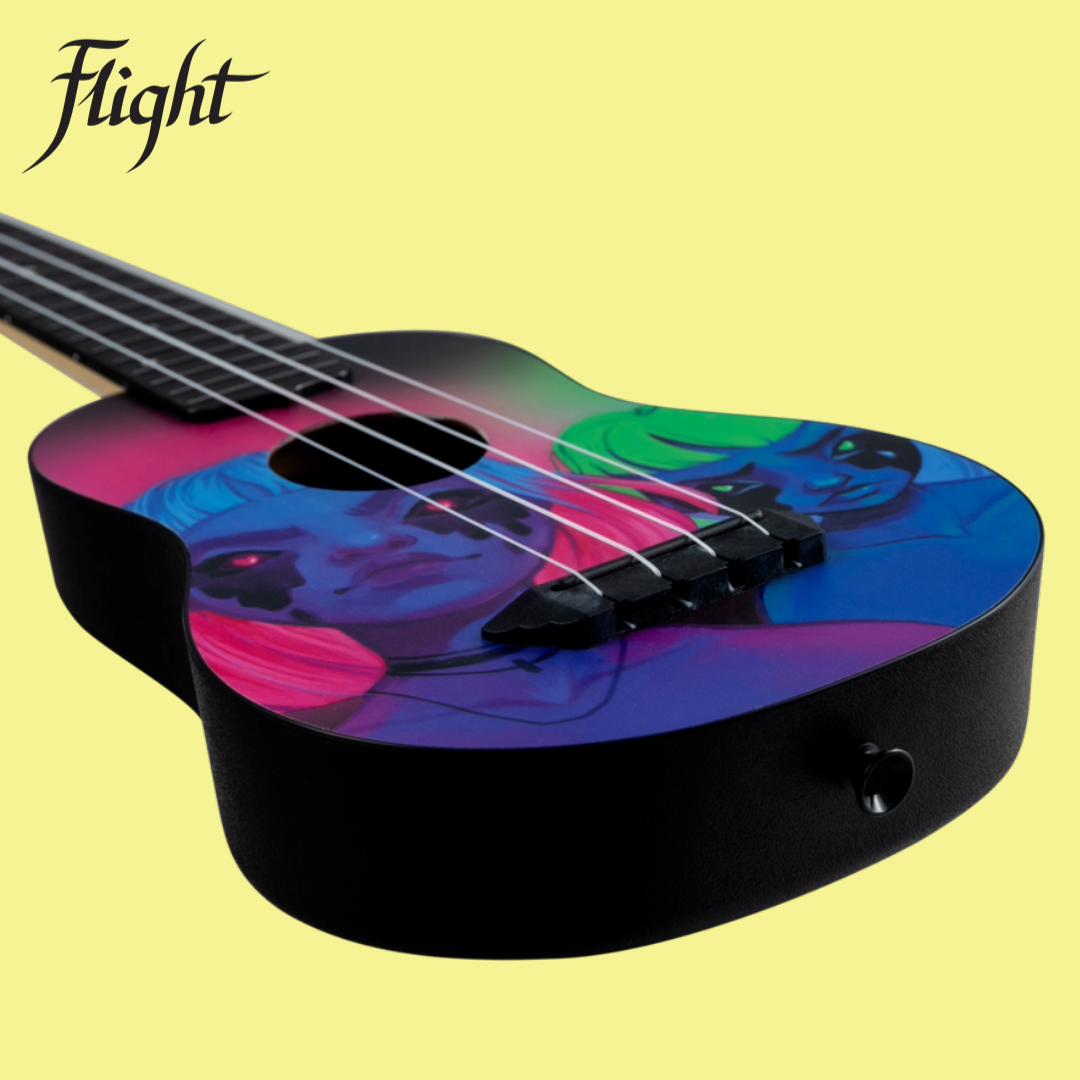 Flight TUS-Toxic Alyona Shvetz Travel Soprano Ukulele with Gig Bag