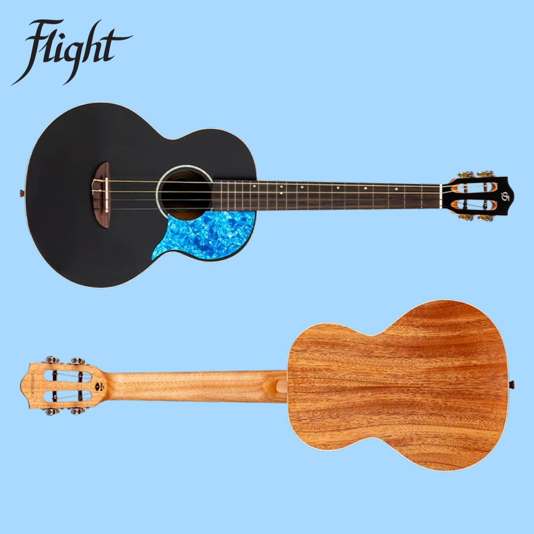 Flight IRISBK Baritone Ukulele with Deluxe Padded Gig Bag