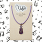 Eat. Sleep. Music. Repeat. Necklace - Violin (Purple)