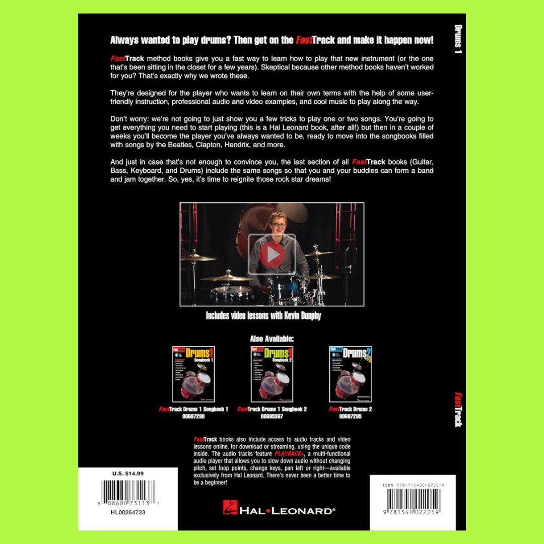 FastTrack Drums Method 1 - Complete Starter Pack (Book/Olm)