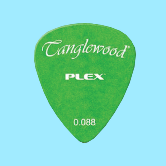 Tanglewood Plex Picks (Pack of 12) Size - .088 Green