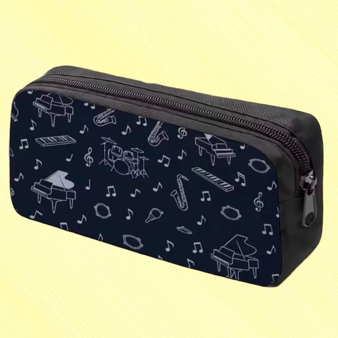 Musical Instruments Music Notes Music Bag/Pencil Case
