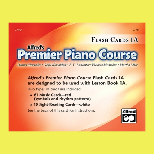 Alfred's Premier Piano Course Flash Cards Level 1A