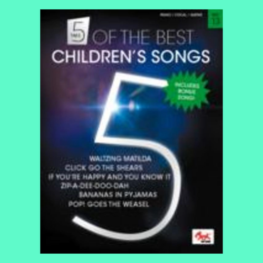 Take 5 Of The Best - No 13 Children's Songs Piano Vocal Guitar Book