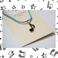 Eat. Sleep. Music. Repeat. Necklace - Quaver Note (Blue Cord)