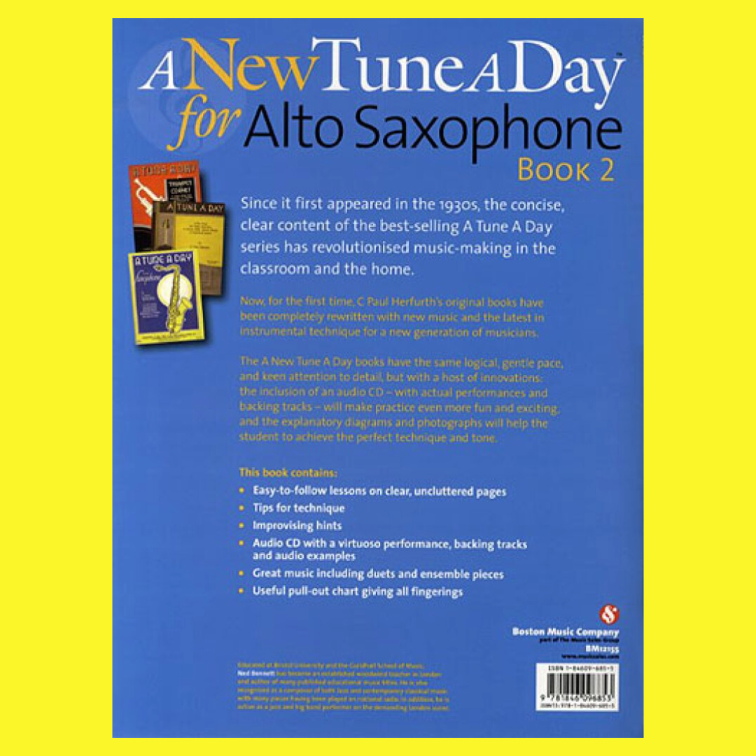 A New Tune A Day - Alto Saxophone Book 2 (Book/Cd)