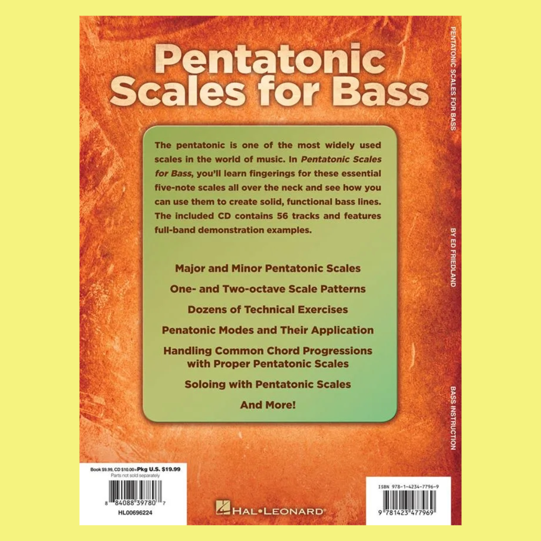 Pentatonic Scales For Bass Book/Audio