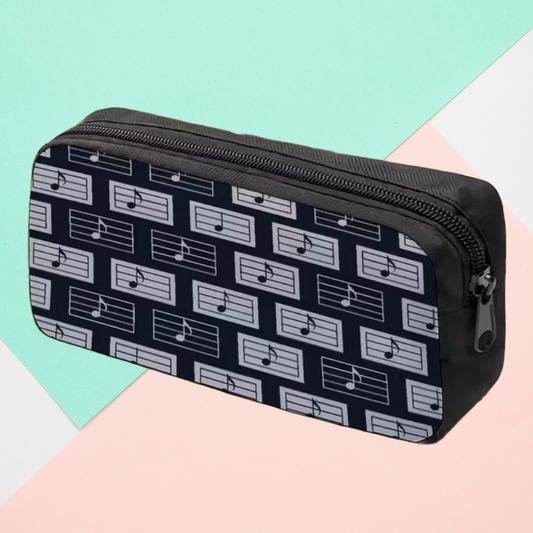 Music Notes on Stave Music Bag/Pencil Case