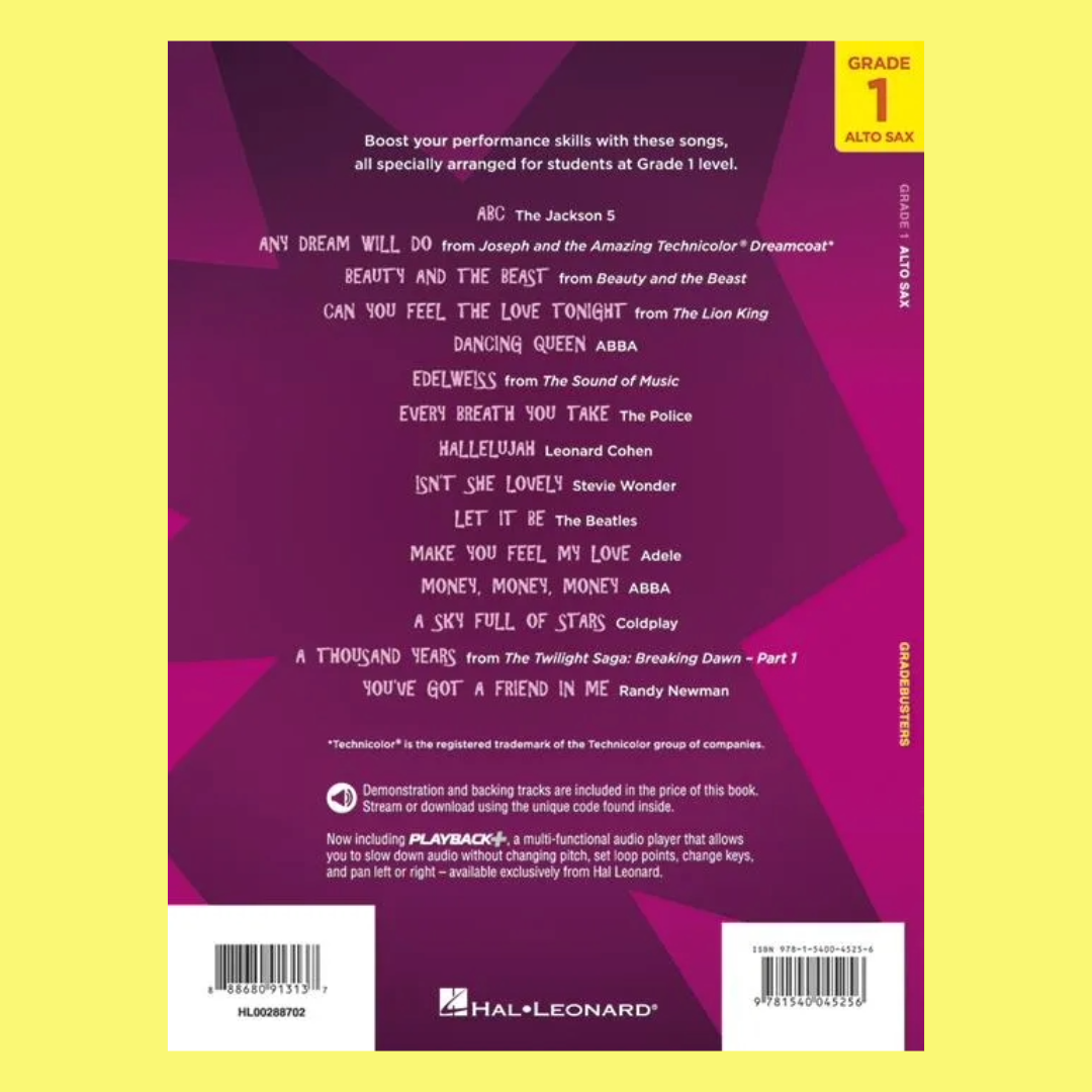 Gradebusters Grade 1 Alto Saxophone Book/Ola (Popular Songs for Grade 1 Alto Sax)
