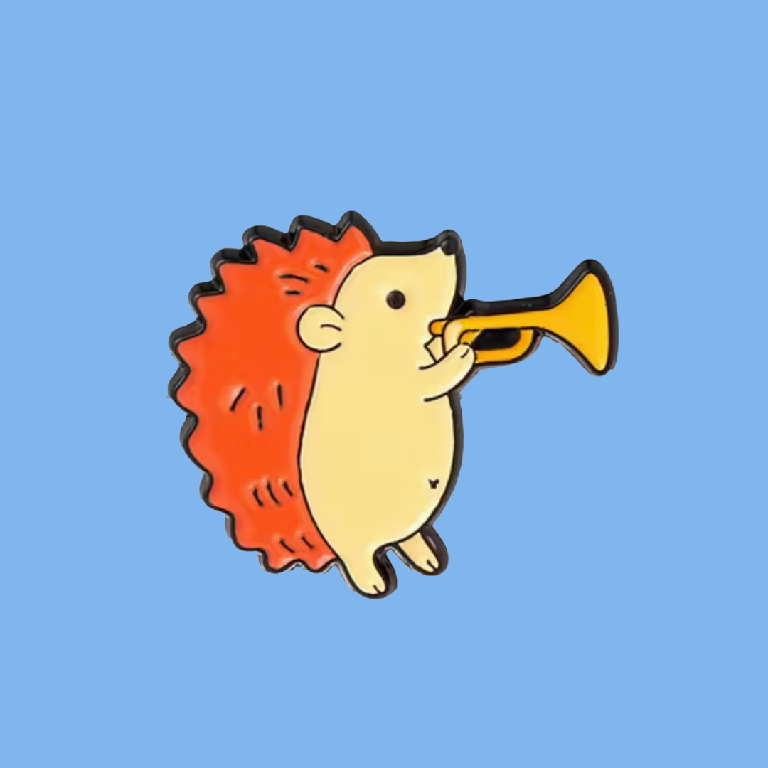 Hedgehog Trumpet - Enamel Pin