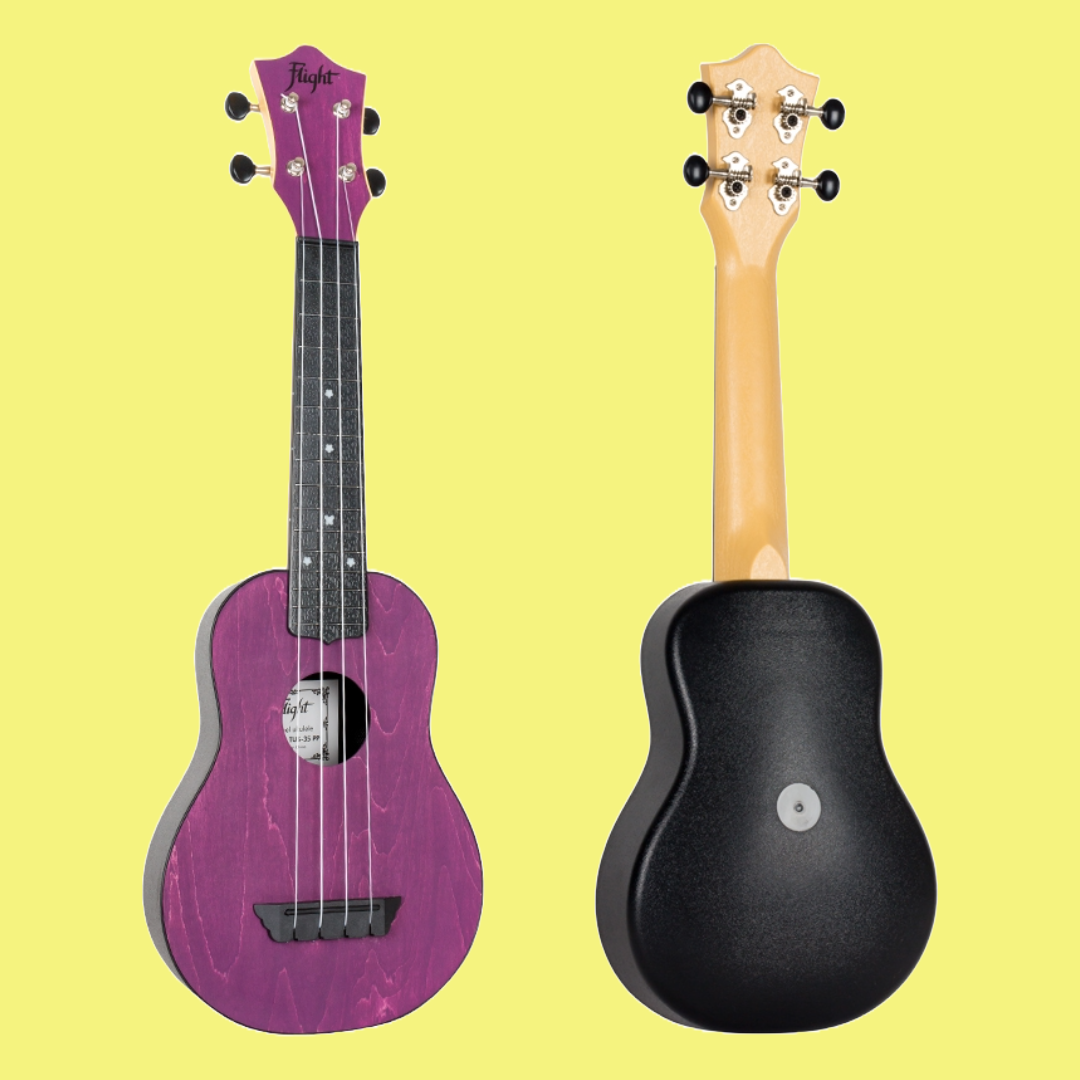 Flight TUS35 ABS Travel Soprano Purple Ukulele with Gig Bag