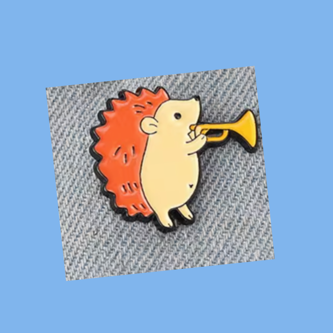 Hedgehog Trumpet - Enamel Pin