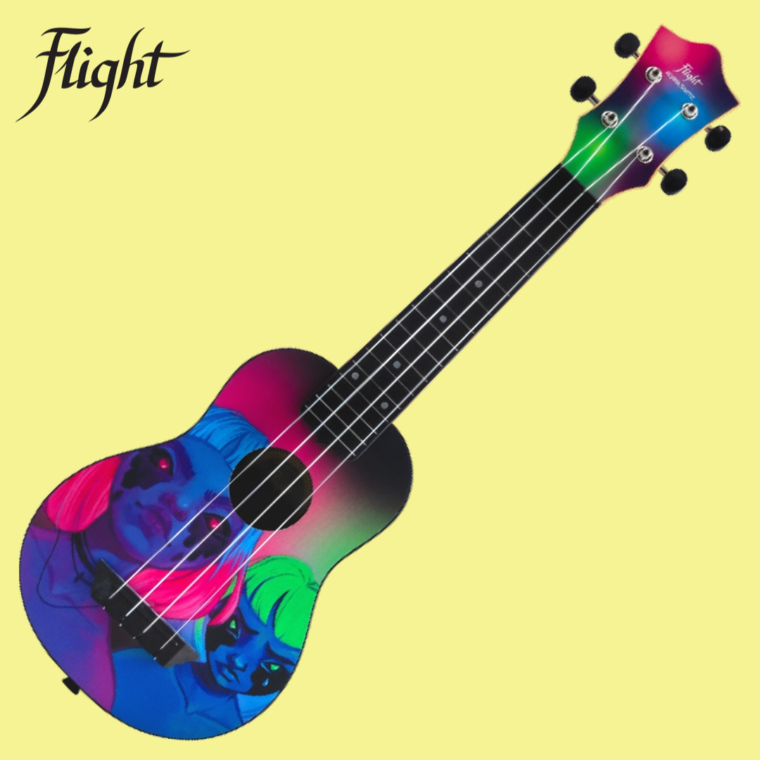 Flight TUS-Toxic Alyona Shvetz Travel Soprano Ukulele with Gig Bag