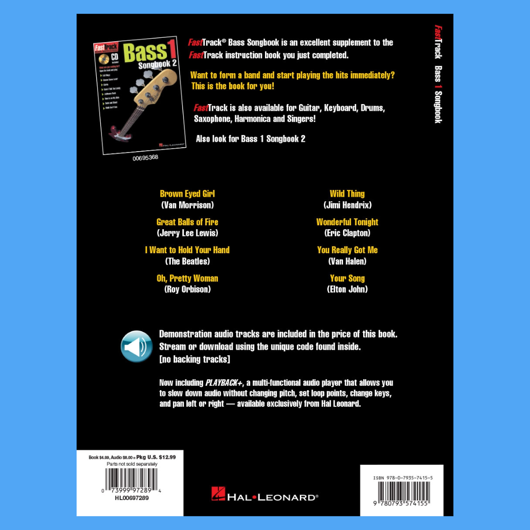FastTrack Bass Songbook 1, Level 1 (Book/Ola)