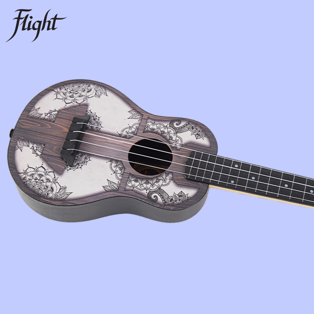 Flight TUC-40 MW Mandala Travel Concert Ukulele with Gig Bag