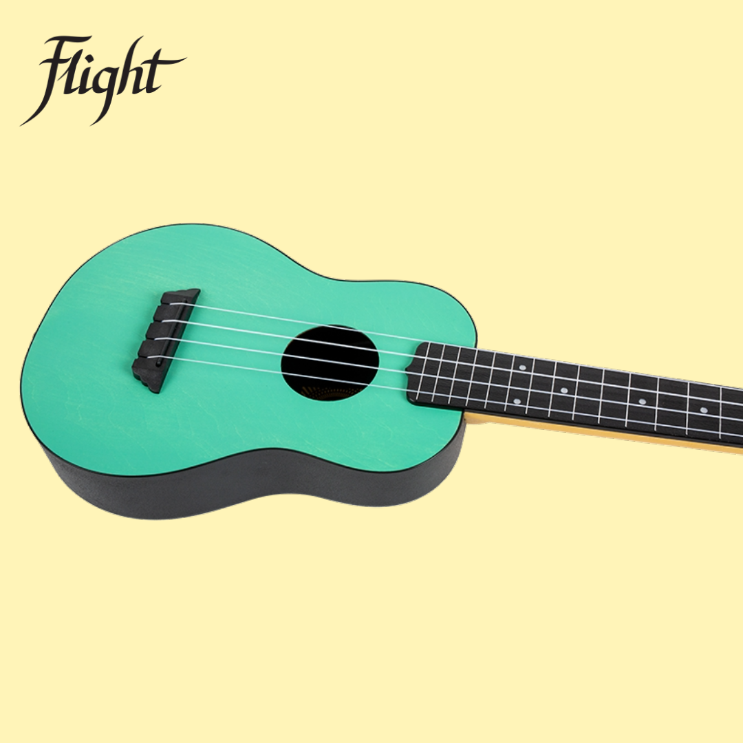 Flight TUC-35 Light Blue Travel Concert Ukulele with Gig Bag
