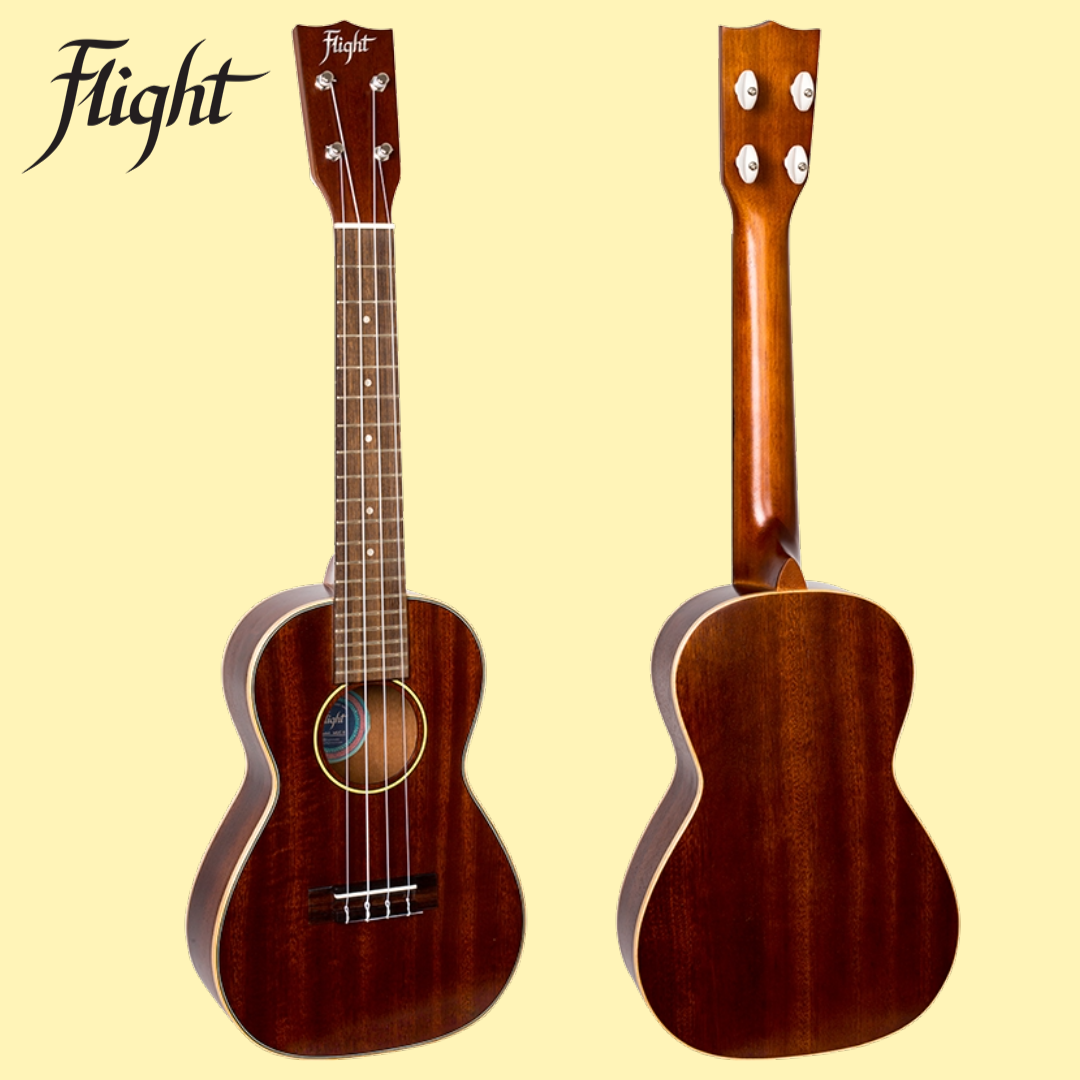 Flight MUC-2 All-Solid Mahogany Concert Ukulele with Padded Gig Bag