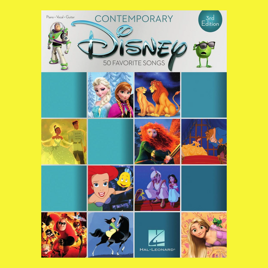 Contemporary Disney - 50 Favorite Songs Piano Vocal Guitar Book (3rd Edition)