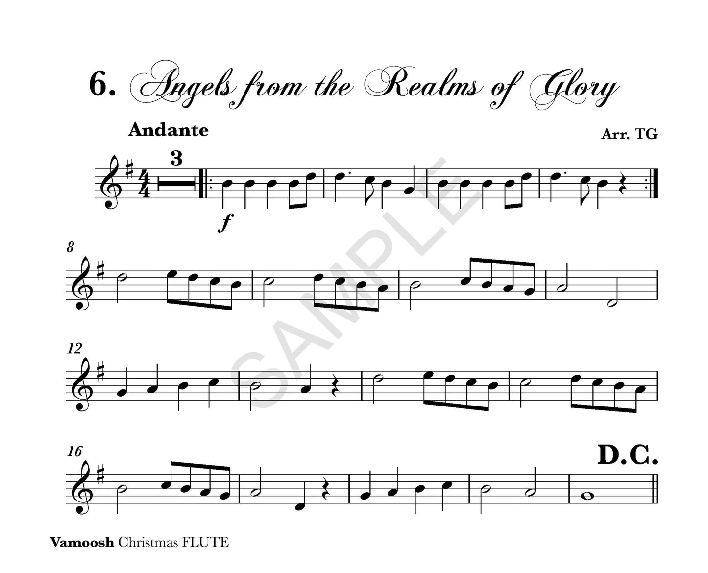 Thomas Gregory - Vamoosh Christmas Flute Book