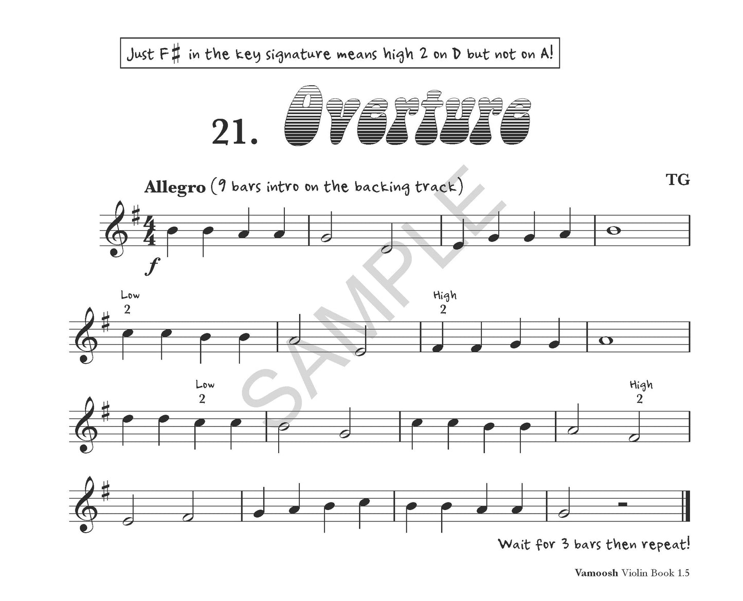 Thomas Gregory - Vamoosh Violin Book 1.5 (Book/Ola)