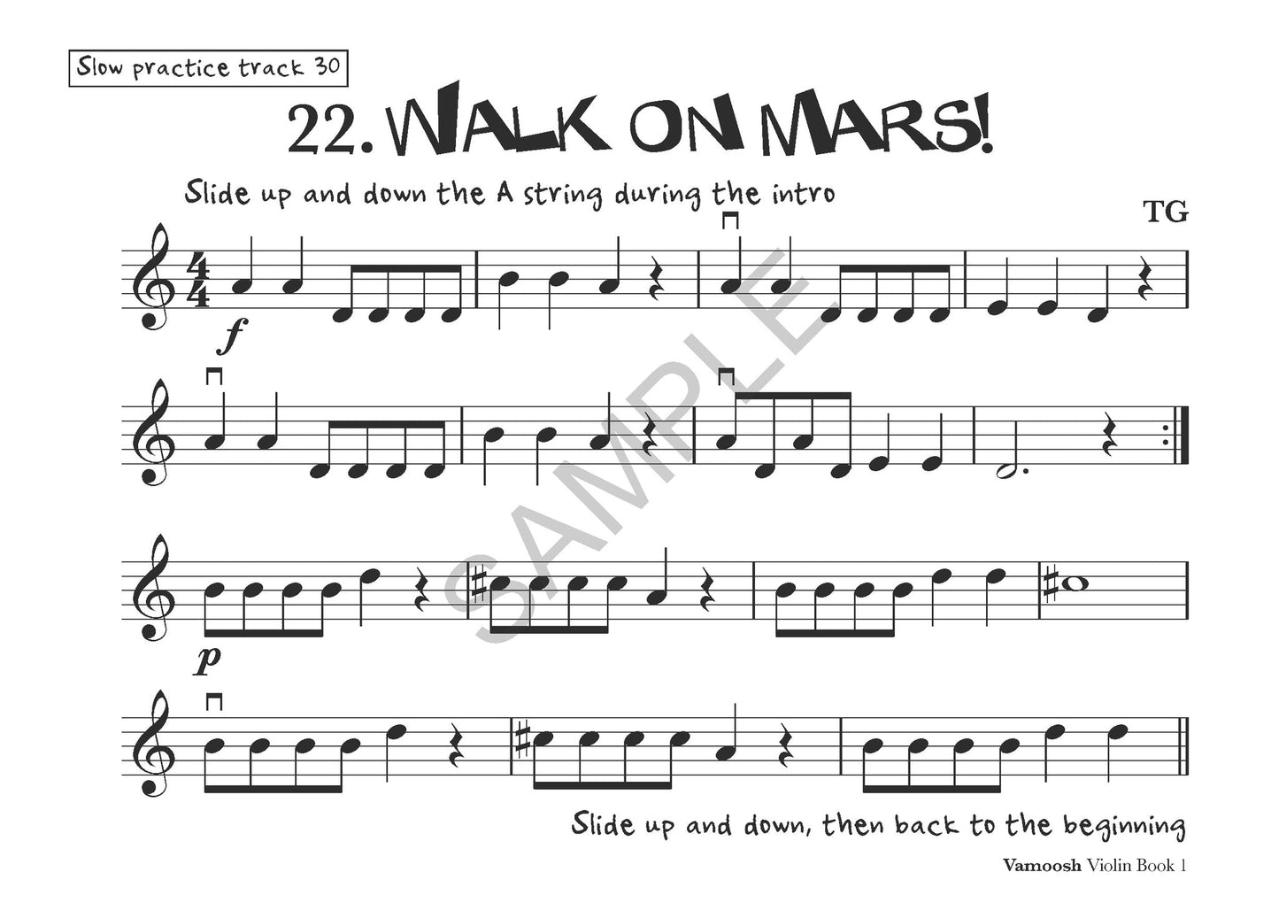 Thomas Gregory - Vamoosh Violin Book 1 (Book/Audio)