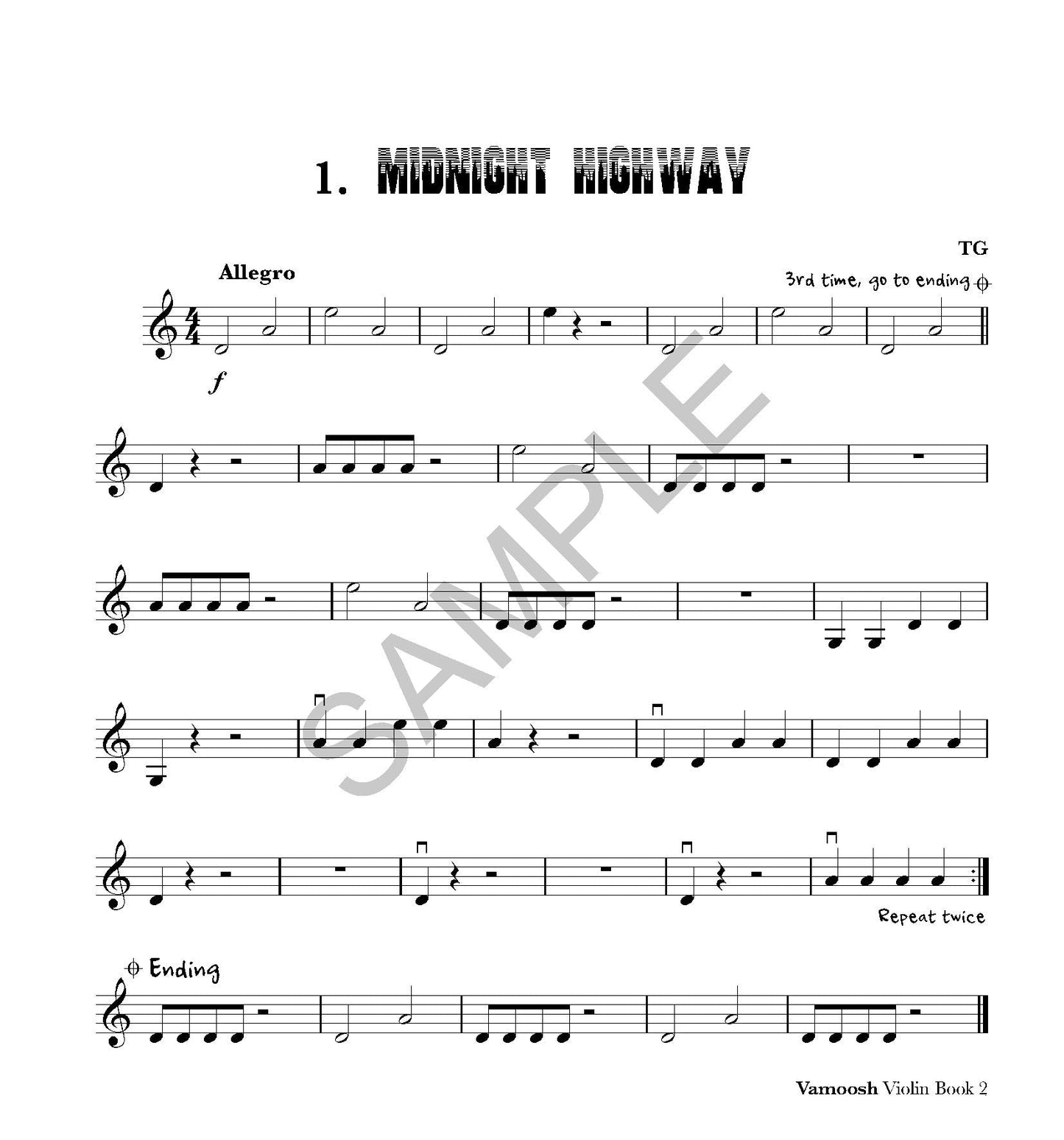 Thomas Gregory - Vamoosh Violin Book 2 (Book and Cd)