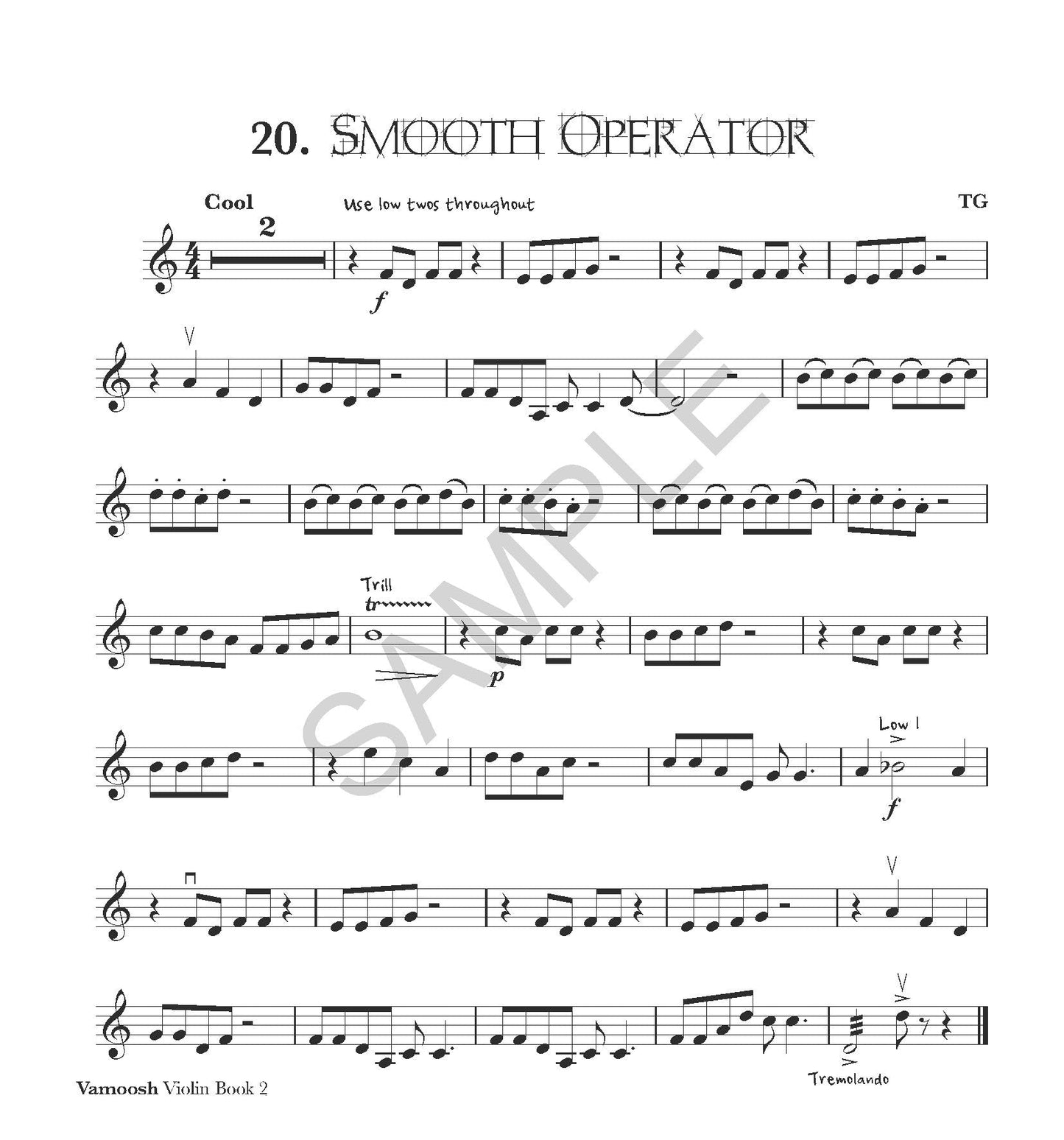 Thomas Gregory - Vamoosh Violin Book 2 (Book and Cd)