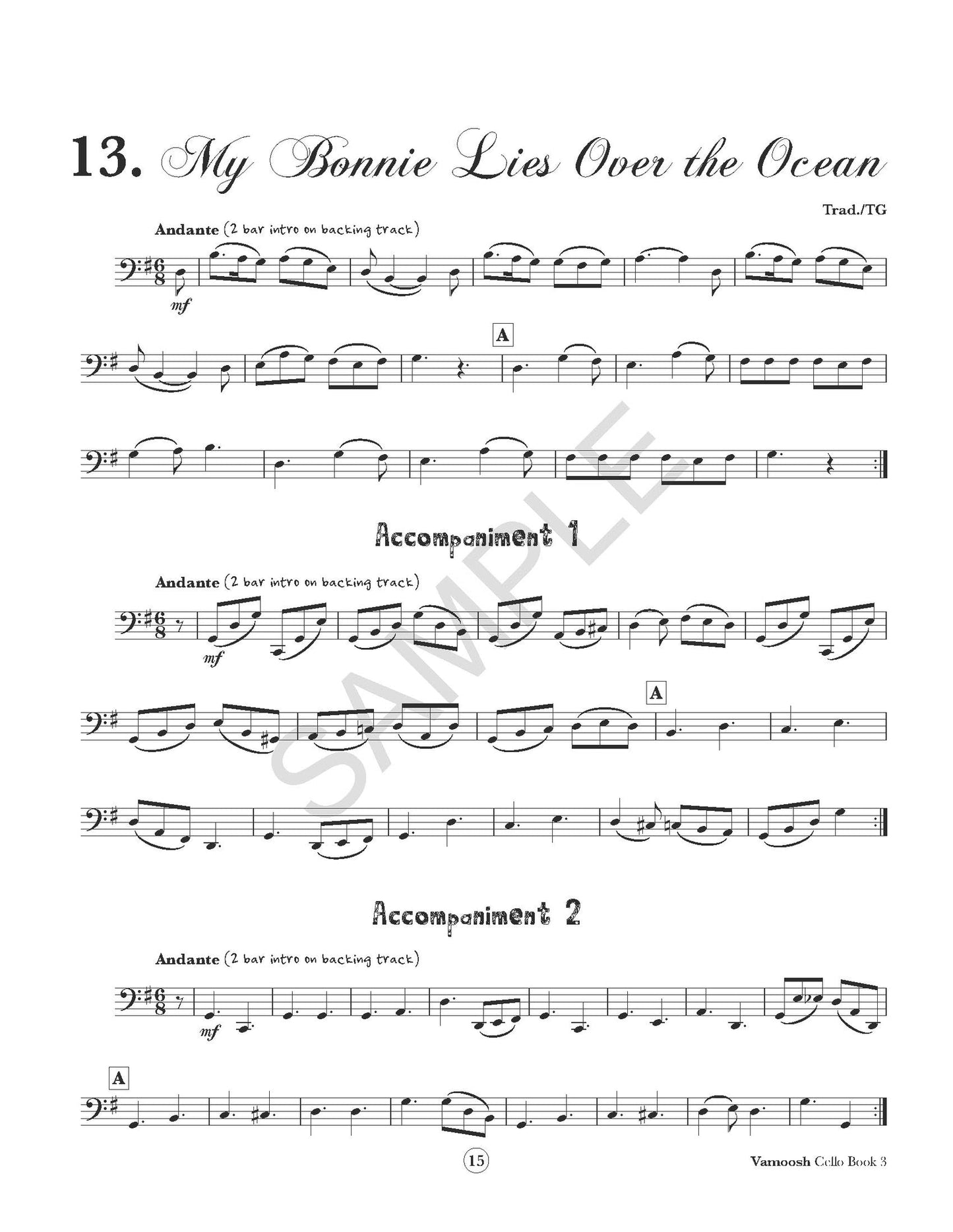 Thomas Gregory - Vamoosh Cello Book 3 (Book/Cd)