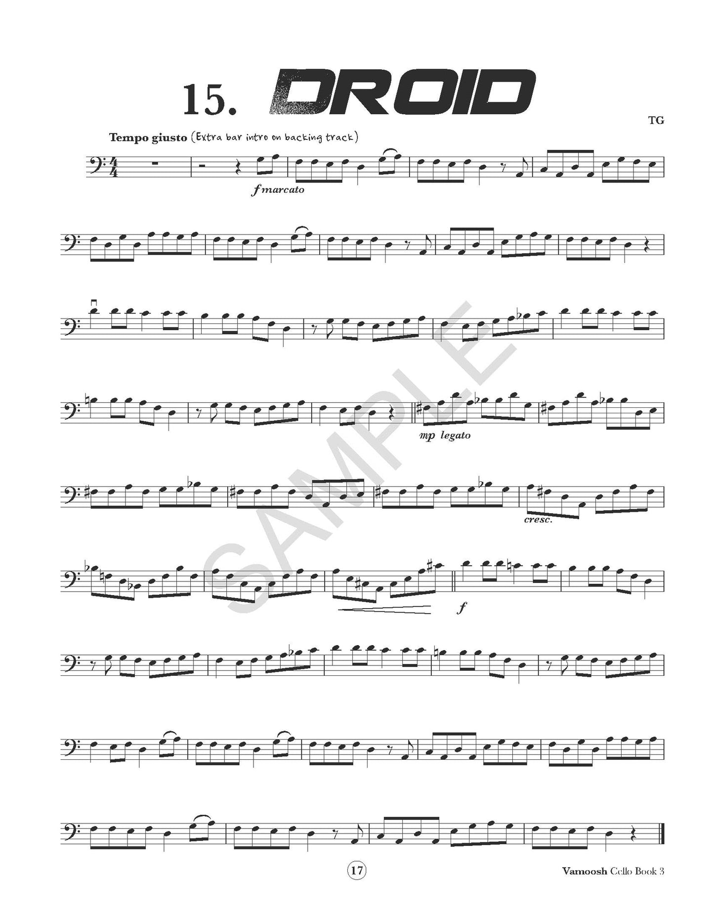 Thomas Gregory - Vamoosh Cello Book 3 (Book/Cd)